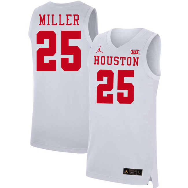 Mercy Miller College Jersey,Houston Cougars #25 Mercy Miller Basketball Jersey Youth-White